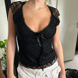 Taooba Ruwayda V-Neck Lace Top