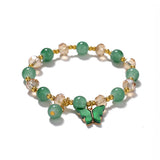 bracelets New Butterfly Crystal Glass Bracelet Women's All-Match High-Grade Accessories Beaded Jewelry