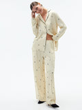 Taooba- Two-Piece Cardigan Long-Sleeved Printed Comfortable Pajama