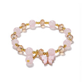 bracelets New Butterfly Crystal Glass Bracelet Women's All-Match High-Grade Accessories Beaded Jewelry