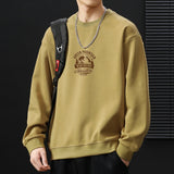 winter outfits men 2024 New Men's   Fashion round Neck Sweater