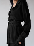 Taooba- Elegant Two Piece French V-Neck Nightwear Wide Leg Pants