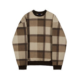 Taooba-3472 WOOLEN KNITTED PLAID SWEATER