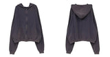 Taooba-10069 LAVENDER ZIP-UP HOODIE