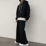 Taooba-1423 TWO PIEC HOODIE SWEATPANTS SET (TOP & BOTTOM)