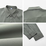 Taooba-9047 SOLID BUTTON-UP COLLAR SHIRT