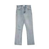 RTK (W) Taooba. 2045 DISTRESSED STRAIGHT DENIM JEANS