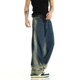 Taooba- 9715 BLUE WASHED STRAIGHT DENIM JEANS