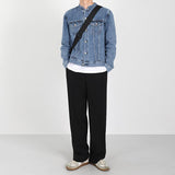 Taooba- 2532 CHINESE COLLAR DENIM JK