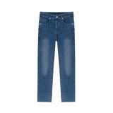 Taooba- 4088 DARK BLUE SLIM STRAIGHT DENIM JEANS