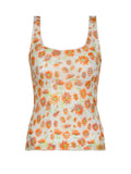 Taooba Arely Floral Print Mesh Top