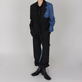 Taooba- 4188 DENIM STITCHED BLAZER JK