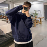 Taooba-3176 NAVY BLUE CREWNECK SWEATER