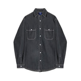 Taooba- 5166 DARK GRAY DENIM SHIRT