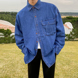 Taooba- 4098 BLUE DENIM COLLAR SHIRT