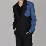 Taooba- 4188 DENIM STITCHED BLAZER JK