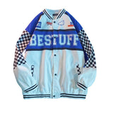 90s fashion men American Retro Motorcycle Jacket Men's and Women's Spring and Autumn Niche Baseball Uniform Jacket Racing Suit