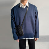 Taooba-3295 V-NECK KNITTED SWEATER