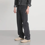 Taooba- 7022 DARK GRAY STRAIGHT DENIM JEANS