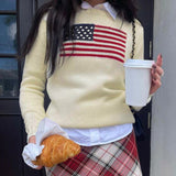 Taooba Mable American Flag Sweater