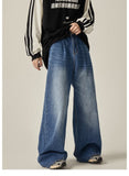 Taooba- 11170 BAGGY WIDE STRAIGHT DENIM JEANS