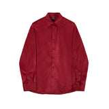 Taooba-2521 VELVET BUTTON UP COLLAR SHIRT