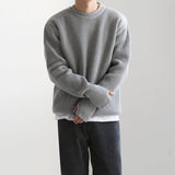 Taooba-3407 KNITTED ROUND NECK SWEATER