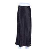 guys in skirts Autumn Women's Long Skirt High Waist Satin Slim Temperament Casual Draping Sheath Satin Skirt for Women