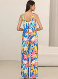 Taooba- Two Piece Graphic Printed Sleeveless Shirt and Pants Set