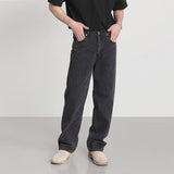 Taooba- 7022 DARK GRAY STRAIGHT DENIM JEANS