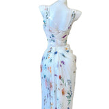 like a butterfly dress to impress Gentle Style Printed Chic Unique Niche French Style Suspender Dress Slimming Sexy Banquet Dress Morning Gown Light Wedding Dress