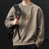 winter outfits men 2024 New Men's   Fashion round Neck Sweater