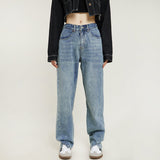 RTK (W) Taooba. 1203 BLUE SLIM STRAIGHT DENIM JEANS