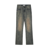 RTK (W) Taooba. 2035 YELLOW MUD SLIM STRAIGHT DENIM JEANS