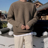 Taooba-4046 ROUNDNECK KNITTED SWEATER