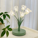 Taooba room ideas aesthetic Tulip Flower Table Lamp Modern Minimalist Creative Artificial Flower Decoration Bedroom Bedside Night Light Atmosphere Lamp Decoration