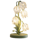 room ideas aesthetic 2024 New Pastoral Flower Table Lamp French Decoration Bedroom Bedside Lamp Sofa Internet Celebrity Tulip Lamp