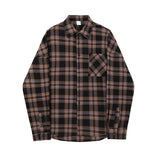 man outfits  Autumn New Plaid Shirt Men's Long-Sleeved Korean Style Trendy Loose Shirt Casual Shirt All-Matching Coat