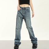 RTK (W) Taooba. 1910 DARK BLUE SLIM STRAIGHT DENIM JEANS