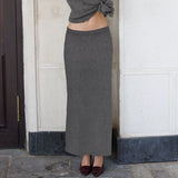 Taooba Darcy Backless Knit Skirt Set