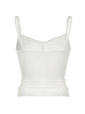 Taooba Vivien Mesh Tank Top with Bow Detail