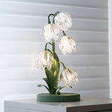 room ideas aesthetic 2024 New Pastoral Flower Table Lamp French Decoration Bedroom Bedside Lamp Sofa Internet Celebrity Tulip Lamp