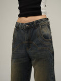 Taooba- 10147 TaoobaSTALGIC BLUE INDUSTRIAL DENIM JEANS