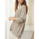 carhartt outfit Solid Color Cardigan Sweater Coat Women's Top 2024