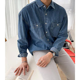 Taooba-4344 DENIM COLLAR SHIRT