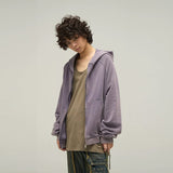 Taooba-10069 LAVENDER ZIP-UP HOODIE