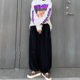 tomboy outfit plus Size men's Clothing  Spring and Autumn New Japanese Style men's Loose All-Match Trendy Drawstring Ankle-Tied Pants men