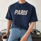 Taooba-9146 PARIS LETTERED COTTON SHORT SLEEVE