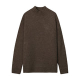 Taooba-6557 KNITTED MOCK NECK LONGSLEEVE SWEATER