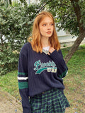 Taooba Brooklyn Varsity Knit Sweater